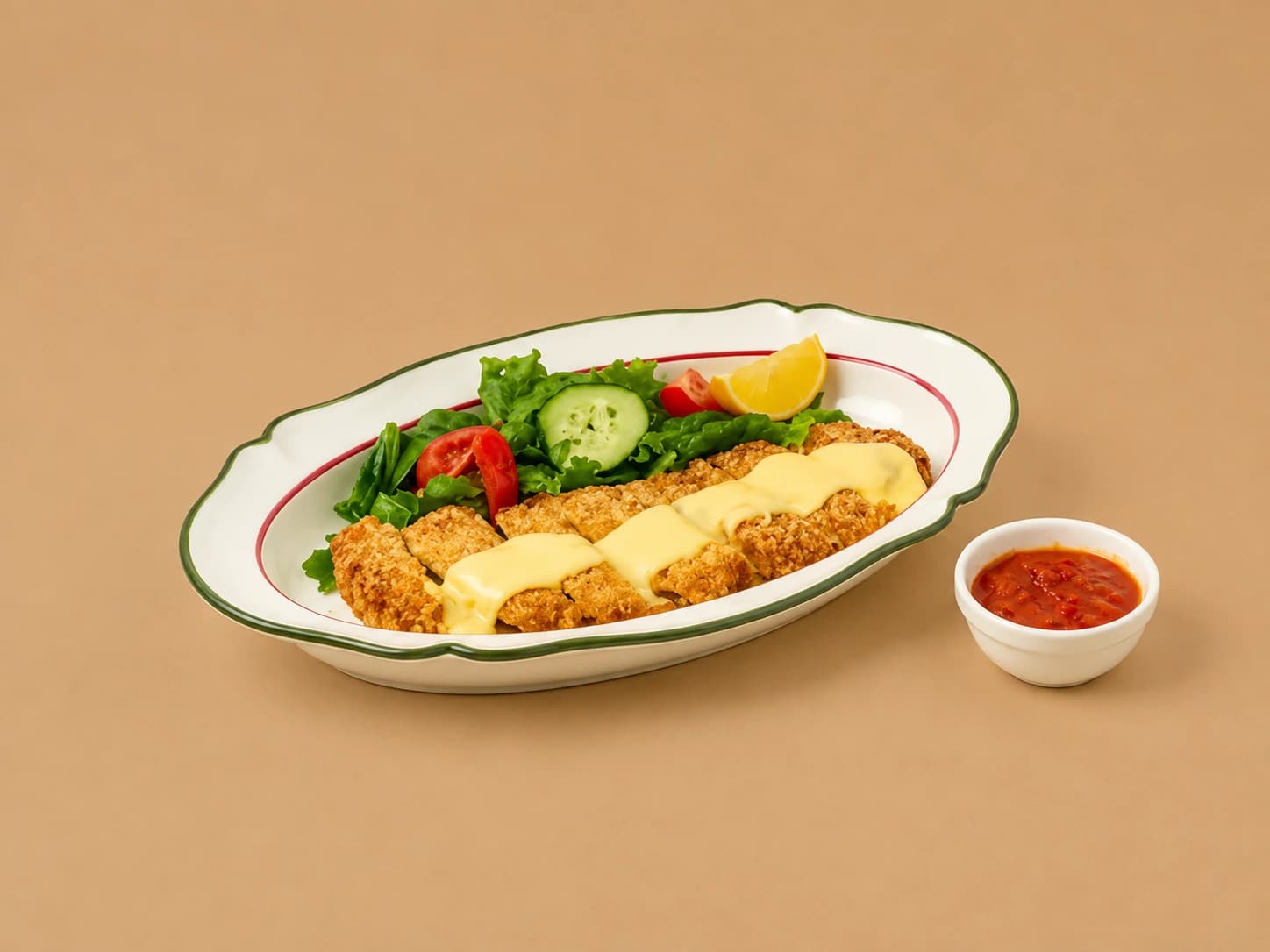 Куриный шницель с томатной сальсой